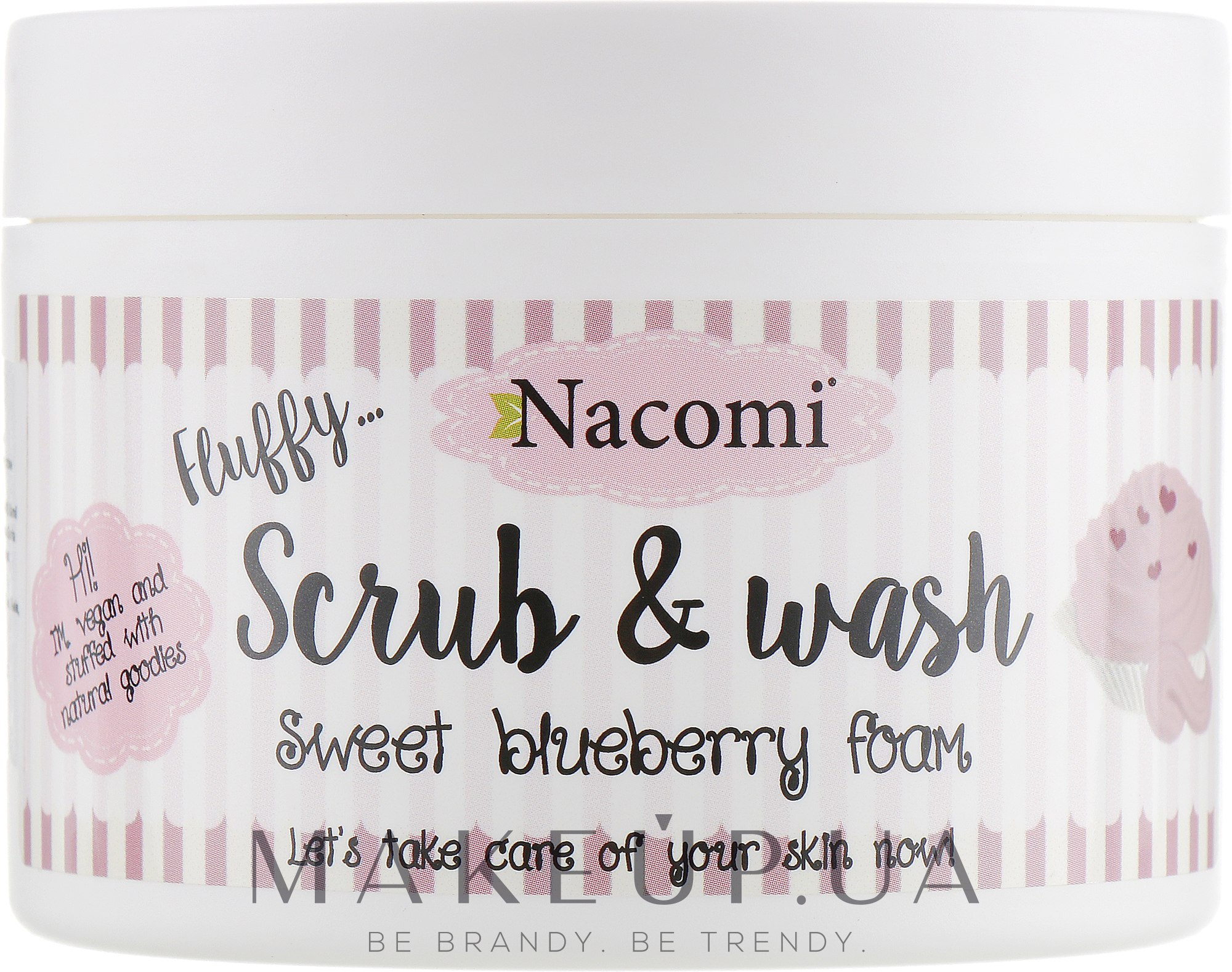 Пилинг-пена для мытья "Черника" - Nacomi Scrub and Wash Sweet Blueberry Foam — фото 180ml