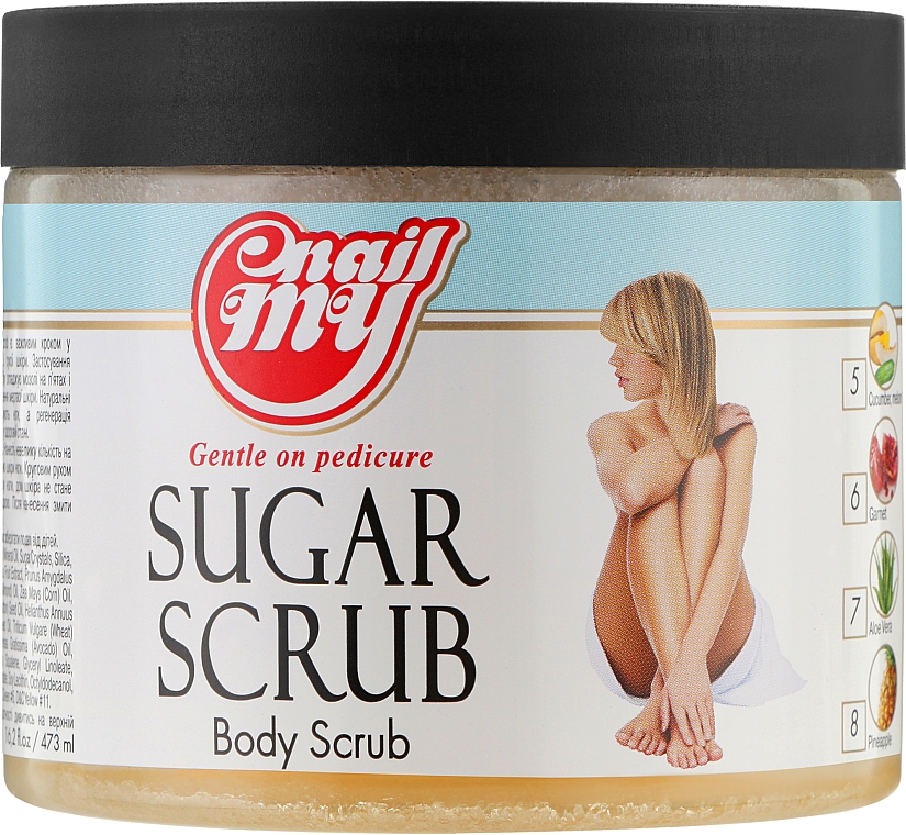 Цукровий скраб для тіла "Ананас-кокос" - My Nail Sugar Scrub Body Scrub — фото N1