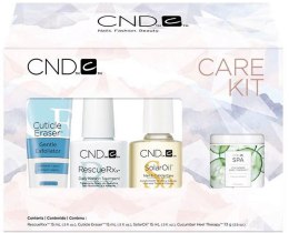 Духи, Парфюмерия, косметика Набор - CND Essentials Holiday Care Kit (nail/oil/15ml + rxx/15ml + eras/14ml + nail/cream/74g)