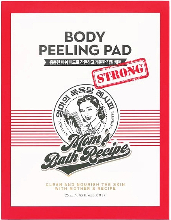 Пилинг для тела - Mom's Bath Recipe Body Peeling Pad Strong — фото N1