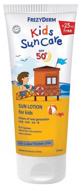 Солнцезащитный детский лосьон для лица и тела - Frezyderm Kids Suncare Lotion SPF50+ — фото N1