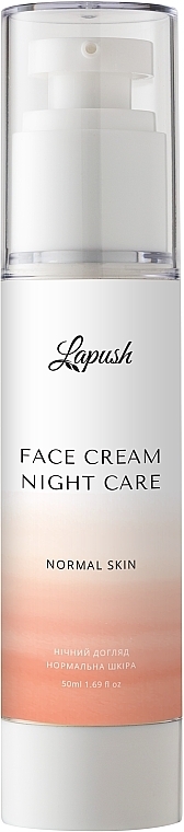 Крем для обличчя нічний для нормальної шкіри з вітаміном C і морським колагеном - Lapush 