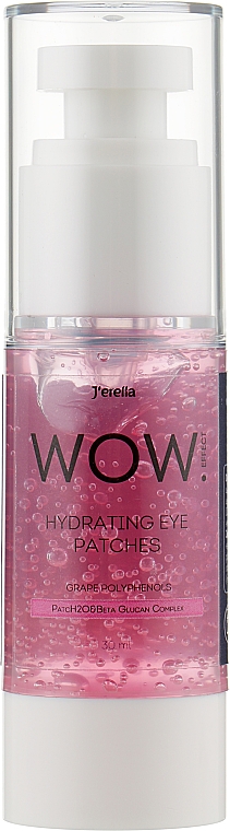 Рідкі зволожувальні патчі з поліфенолами винограду - Jerelia WOW Effect Hydrating Eye Patch — фото N2