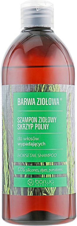 Шампунь с экстрактом хвоща полевого против выпадения волос - Barwa Herbal Horsetail Shampoo — фото N3