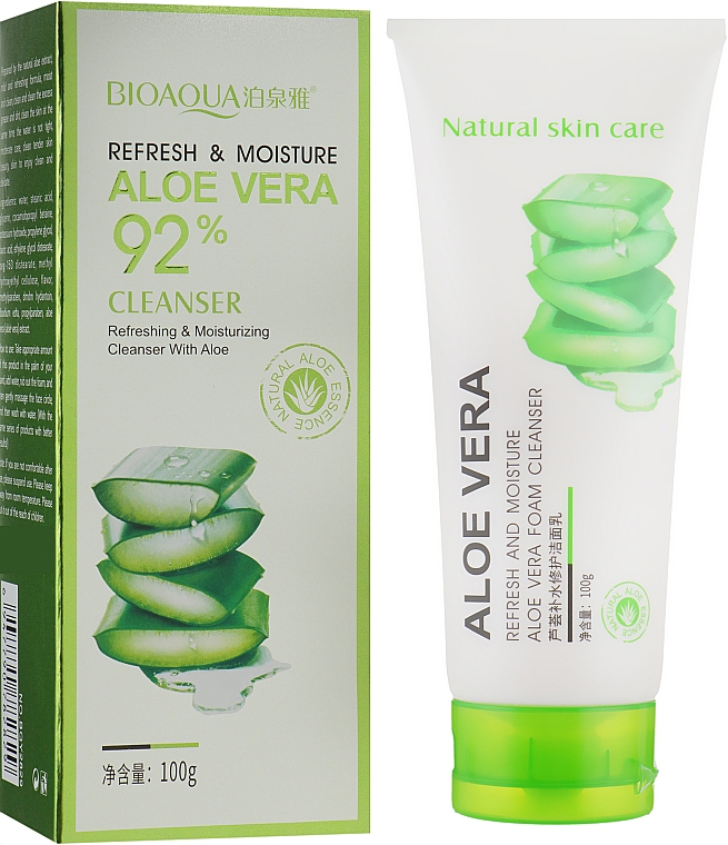 Пенка для умывания с алоэ вера - Bioaqua Aloe Vera Cleanser