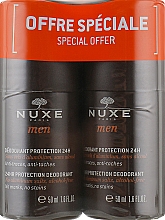 Духи, Парфюмерия, косметика Набор дезодорантов - Nuxe Men 24hr Protection Deodorant (deo/2x50ml)