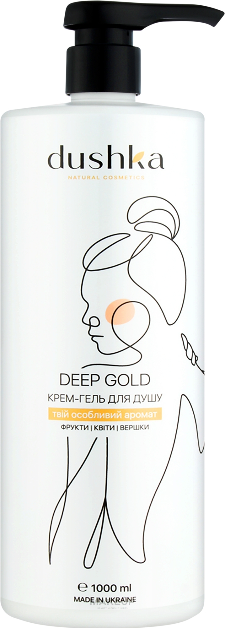 Крем-гель для душу - Dushka Deep Gold Shower Cream-Gel — фото 1000ml