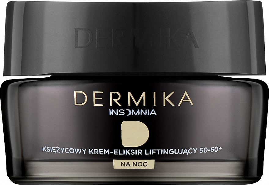 Крем-эликсир для лица 50-60+ - Dermika Insomnia Moon Cream-lifting Elixir