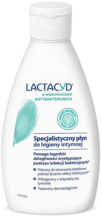 Антибактеріальний засіб для інтимної гігієни, без дозатора - Lactacyd Antibacterial Intimate Wash Emulsion — фото N1