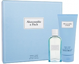 Парфумерія, косметика Abercrombie & Fitch First Instinct Blue Women - Набір (edp/50ml + b/lot/200ml)