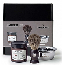 Духи, Парфюмерия, косметика Набор для бритья - Barberians. Copenhagen Barber Kit (shaving/brush/1pcs + shaving/bowl/1pcs + ash/cr/100 ml)