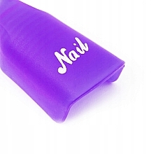 Клипсы пластиковые для снятия гель-лака, фиолетовые - MylaQ — фото N3