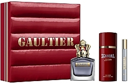 Jean Paul Gaultier Scandal Pour Homme - Набір (edt/100ml + deo/150ml + edt/travel/10ml) — фото N1