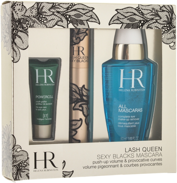 Набор - Helena Rubinstein Lash Queen Sexy Blacks (Mascara/7ml + eye/care/3ml + lotion/50ml)