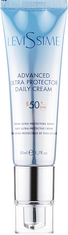 Сонцезахисний крем-гель для обличчя - LeviSsime Advanced Ultra Protector Daily Cream SPF50 — фото N2