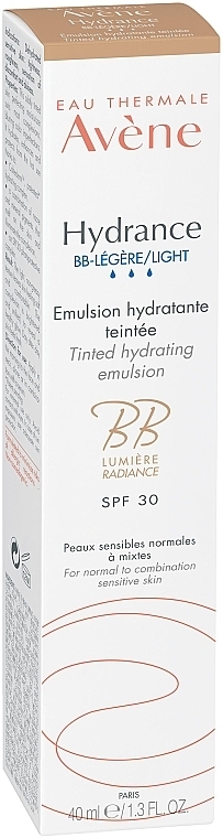 BB-эмульсия - Avene Hydrance BB-Light Tinted Hydrating Emulsion SPF30 — фото N3