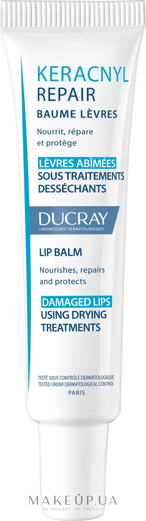 Восстанавливающий бальзам для губ - Ducray Keracnyl Repair Lip Balm — фото 15ml