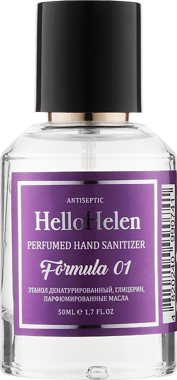 Антисептик для рук "Formula 01" - HelloHelen Antiseptic  — фото N1