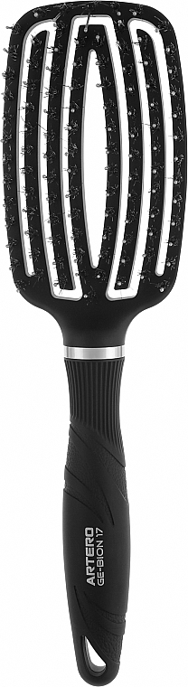 Расческа для волос - Artero Ge-Bion17 Flexible Brush Black — фото N1