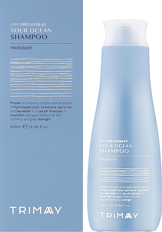Бессульфатный протеиновый шампунь для сухих волос - Trimay Your Ocean Shampoo Moisture — фото N2