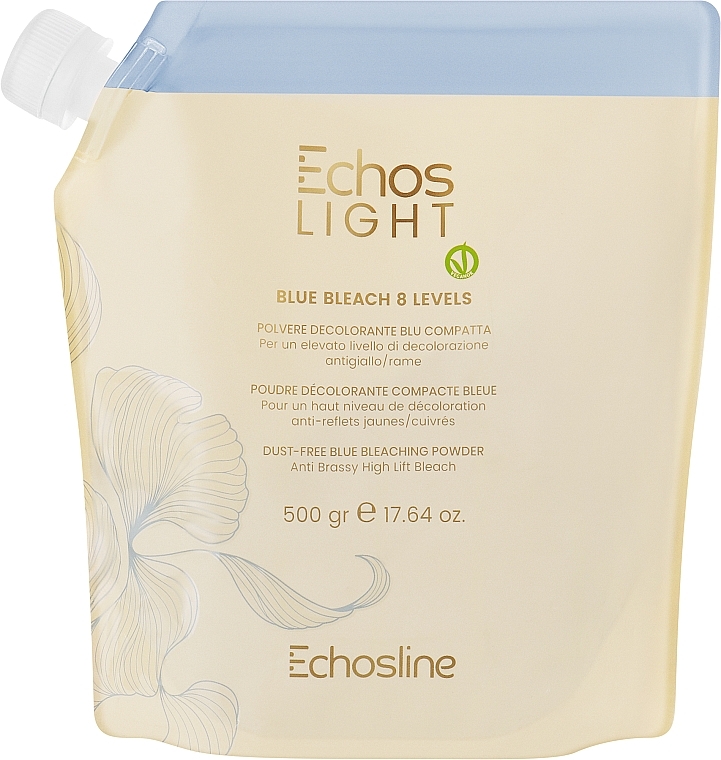 Осветляющий порошок - Echosline Echos Light Blue Bleach 8 Levels — фото N1
