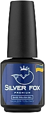 Камуфлювальна база для гель-лаку "Liquid", 15 мл - Silver Fox Premium Rubber Camouflage Strong Base Coat — фото N1