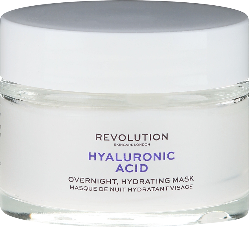 Ночная маска для лица - Makeup Revolution Skincare Hyaluronic Acid Overnight Hydrating Face Mask — фото N2