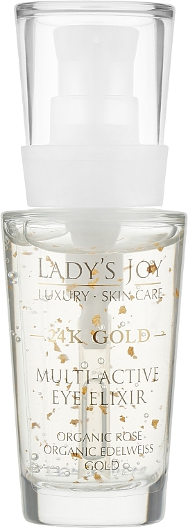 Эликсир для контура глаз - Bulgarian Rose Lady’s Joy Luxury 24К Gold Multi-Active Eye Elixir — фото N1
