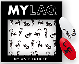 Парфумерія, косметика Наліпки для нігтів "Кішки" - MylaQ My Water Sticker 2