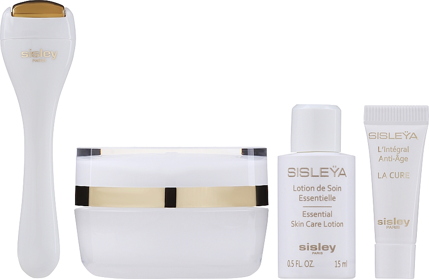 Набор - Sisley Sisleya L'integral Anti-Age Eye & Lip Contour Set (lot/15ml + lip/eye/cr/15ml + emulsion/2ml + roller/1pcs) — фото N1