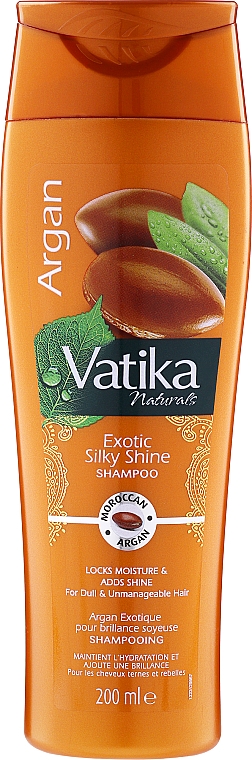 Шампунь з маслом аргана - Dabur Vatika Argan Shampoo — фото N1