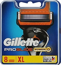 Парфумерія, косметика Змінні картриджі для гоління, 8 шт. - Gillette ProGlide Power