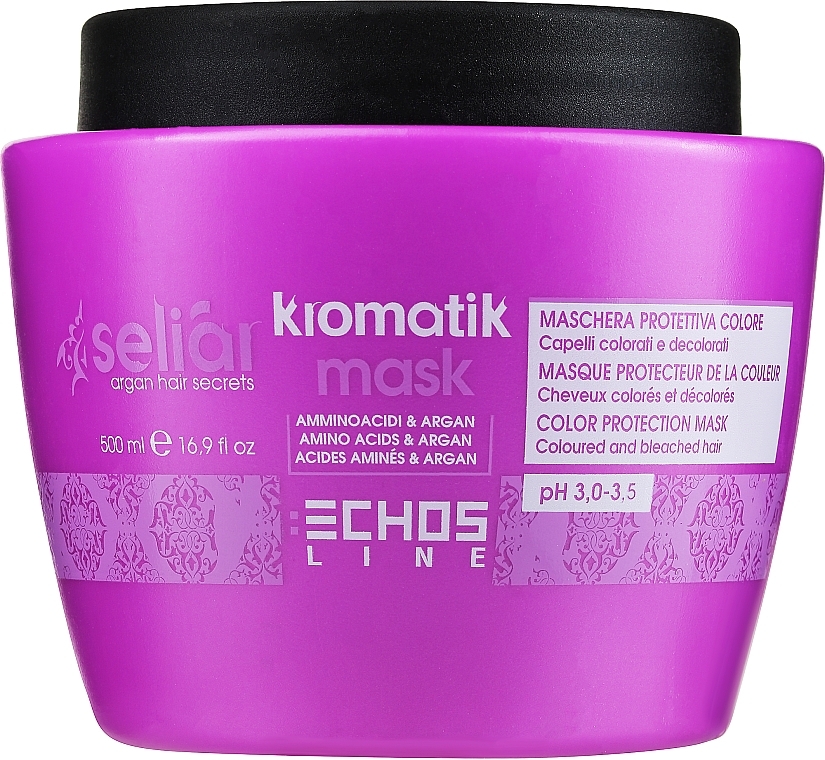 Маска для окрашенных волос - Echosline Seliar Kromatik Mask