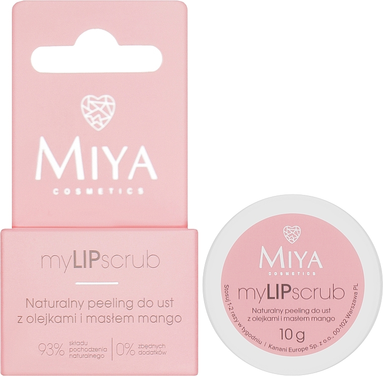 Скраб для губ з олією манго - Miya Cosmetics myLIPscrub — фото N2