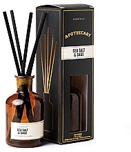 Духи, Парфюмерия, косметика Аромадиффузор - Paddywax Apothecary Glass Reed Diffuser Sea Salt & Sage