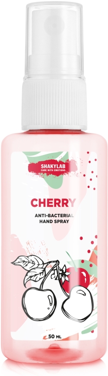 Антибактериальный спрей для рук "Cherry" - SHAKYLAB Anti-Bacterial Hand Spray