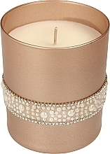 Парфумерія, косметика Декоративна свічка 8х9,5 см, рожеве золото - Artman Crystal Opal Pearl Glass