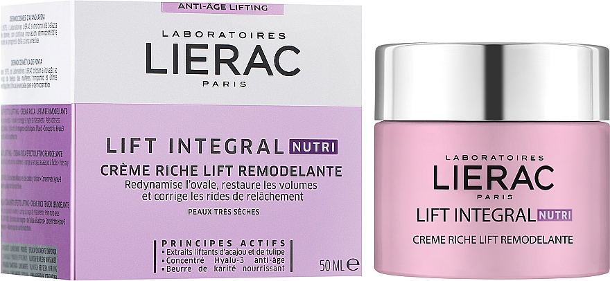 Нічний крем-ліфтинг для обличчя - Lierac Lift Integral Nutri Sculpting Lift Rich Cream — фото N2