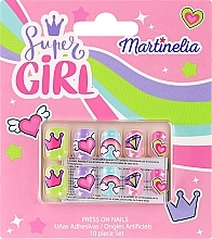 Духи, Парфюмерия, косметика Накладные ногти для детей - Martinelia Super Girl Press-On Nail Set