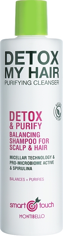 Мицеллярный шампунь для волос - Montibello Smart Touch Detox My Hair Shampoo — фото N1