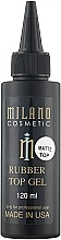 Матовый каучуковый топ для гель-лака - Milano Matte Rubber Top Gel — фото N1