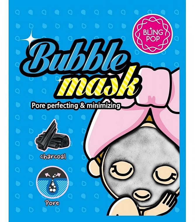 Маска для лица - Bling Pop Charcoal Bubble Mask — фото N1