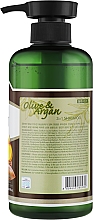 Шампунь для поврежденных волос с аргановым маслом и маслом оливы - 3W Clinic Plive & Argan 2 In 1 Shampoo  — фото N4