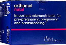 Витамины таблетки + капсулы + пробиотик (30 дней) - Orthomol Natal — фото N1