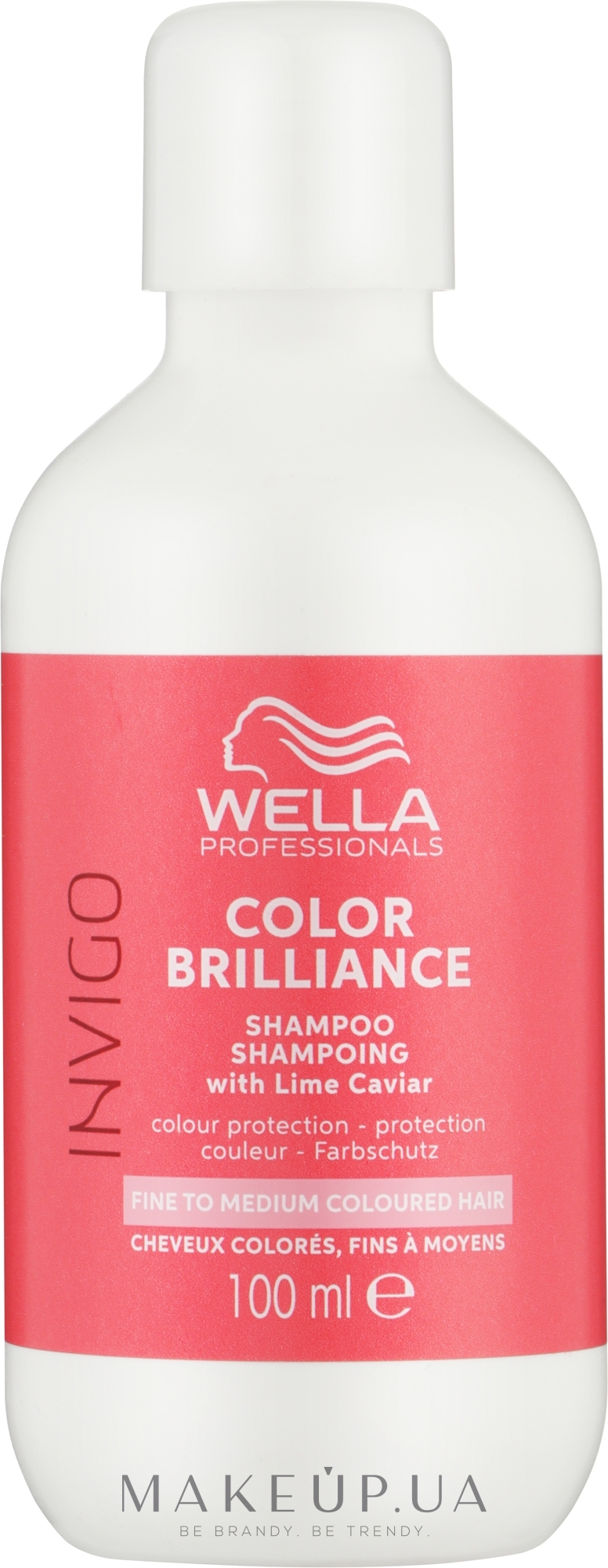 Шампунь для окрашенных нормальных и тонких волос - Wella Professionals Invigo Color Brilliance Color Protection Shampoo — фото 100ml