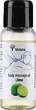 Духи, Парфюмерия, косметика Массажное масло для тела "Lime" - Verana Body Massage Oil