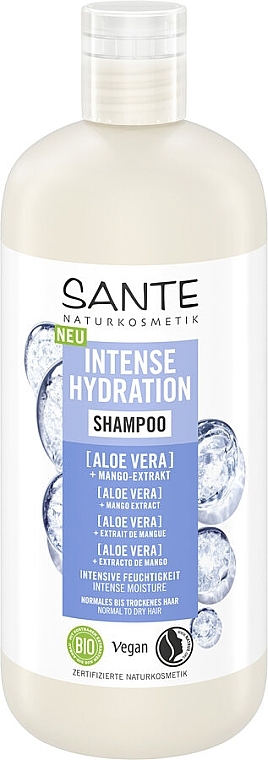Біошампунь для зволоження волосся, з алое - Sante Intense Hydration Shampoo — фото N2