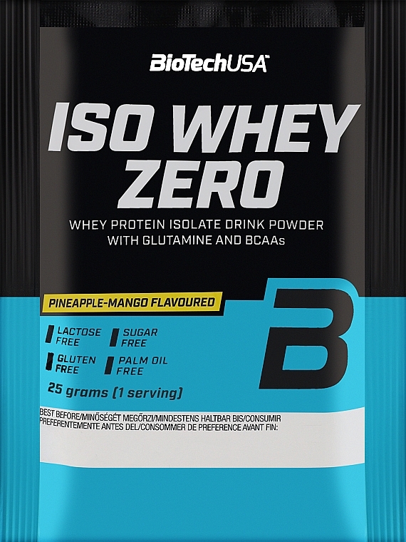  Протеїн "Ананас-манго"  - BiotechUSA ISO Whey Zero Lactose Free Pineapple-Mango — фото N1