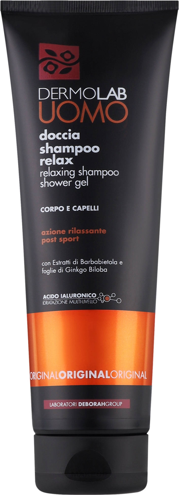 Шампунь-гель для душа расслабляющий - Deborah Dermolab Uomo Shampoo-Gel For Shower — фото 250ml