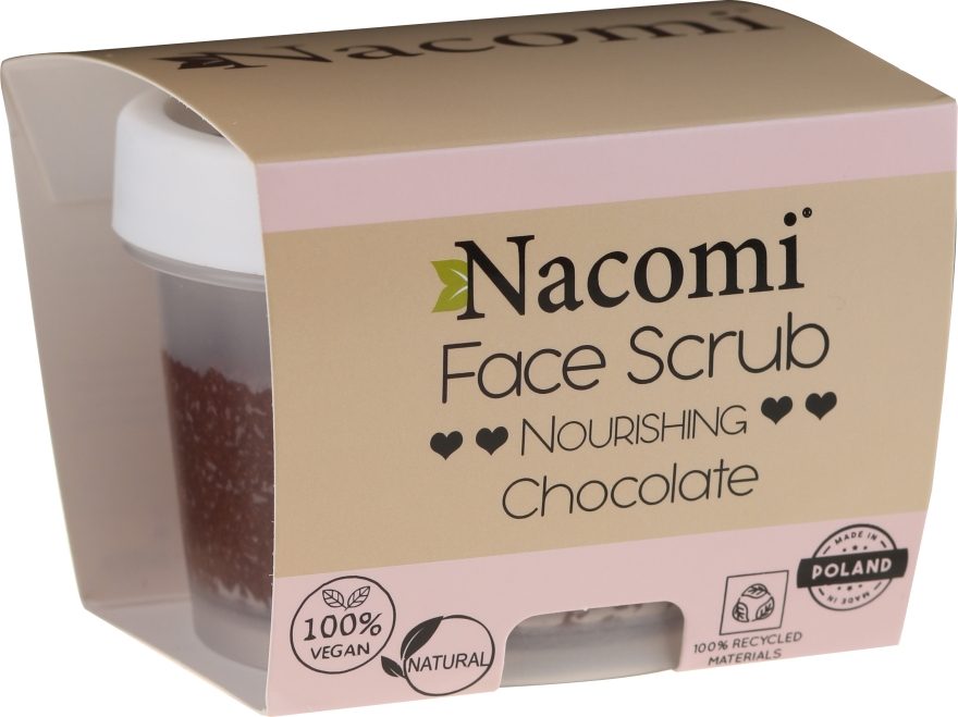 Зволожувальний скраб для обличчя та губ - Nacomi Moisturizing Face&Lip Scrub Chocolate — фото N1